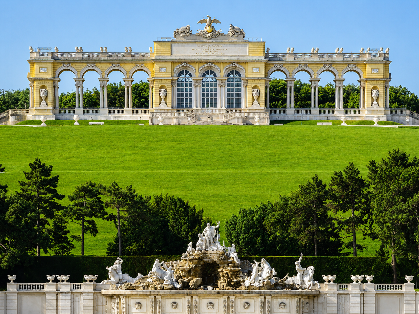 Gloriette über dem Schönbrunner Hügel